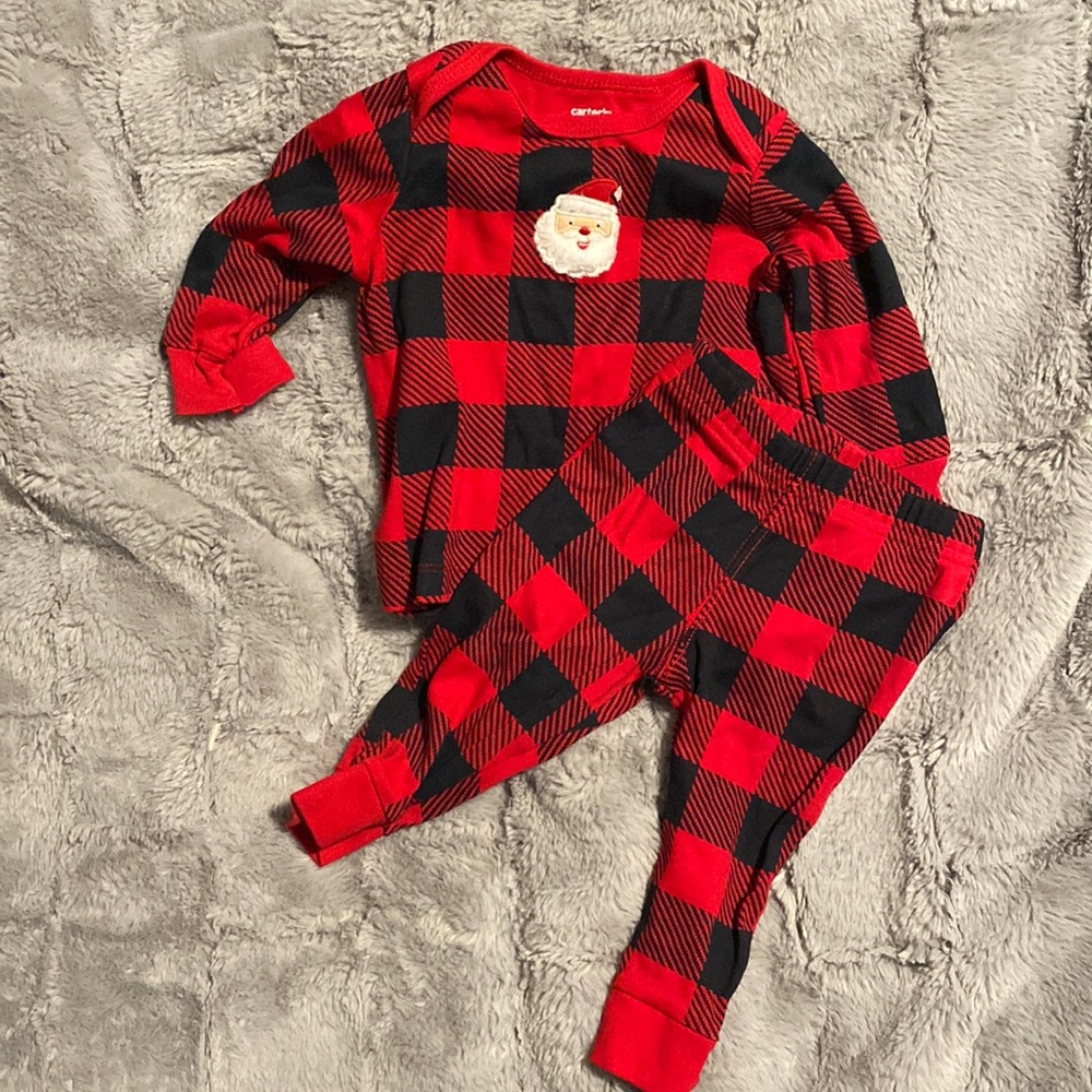 Plaid Santa PJs